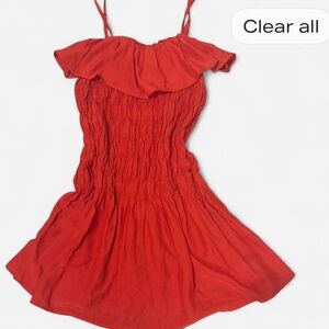 Chic Scarlet Mini Dress